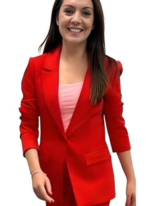 Laura Tobin Good Morning Britain Red Blazer Coat