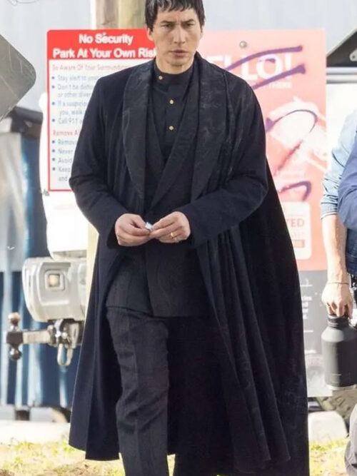 Megalopolis 2024 Adam Driver Black Trench Coat