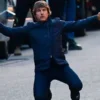 Mission Impossible 8 Tom Cruise Blue Puffer Jacket