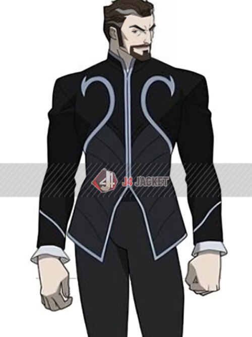 Sylas Briarwood The Legend of Vox Machina Black And Gray Jacket