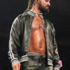WWE Raw 2024 Seth Rollins Black Leather Jacket