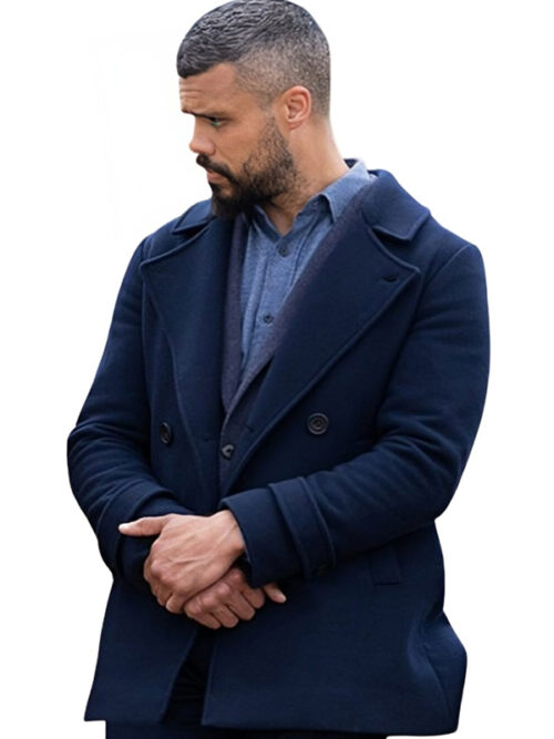 Mike McGuire Whitstable Pearl Blue Wool Coat