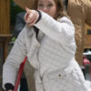 Jingle Bell Run 2024 Ashley Williams White Jacket