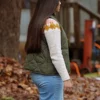 Briza Covarrubias Found Green Vest