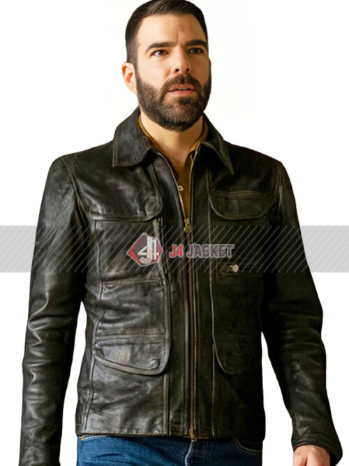 Zachary Quinto TV Series Brilliant Minds 2024 Black Jacket