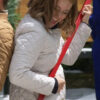 Ashley Williams Jingle Bell Run 2024 White Jacket