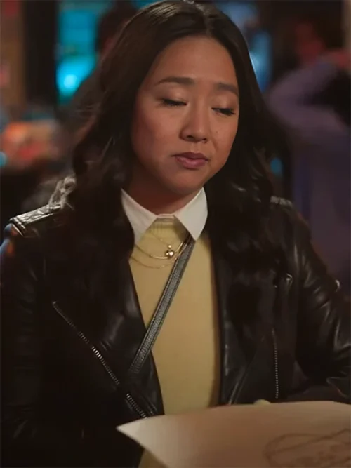 Laid Ruby Black Leather Jacket