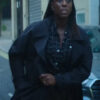 Bianca The Day of the Jackal S01 Lashana Lynch Black Wool Coat