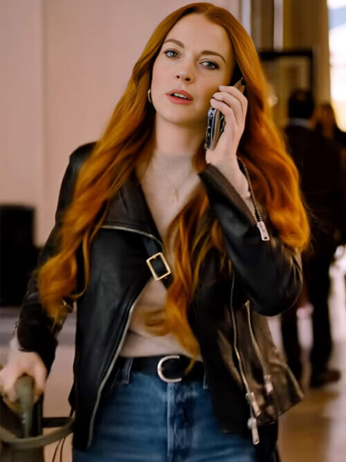 Lindsay Lohan Our Little Secret Leather Jacket