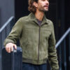 Black Doves 2024 Sam Young Green Suede Leather Jacket