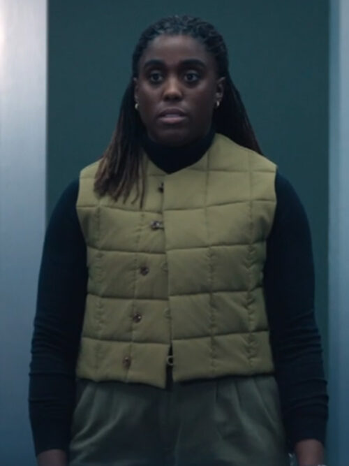 The Day of the Jackal 2024 Lashana Lynch Beige Quilted Vest