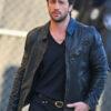 Movie Kraven the Hunter Aaron Taylor-Johnson Black Leather Jacket