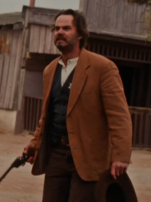 Ghosts of Red Ridge 2024 Sheriff Dunlap Brown Blazer Coat