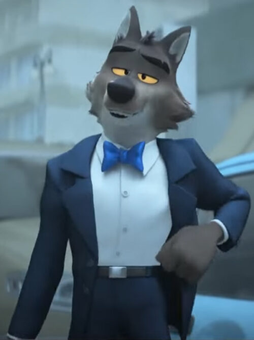 The Bad Guys 2 Mr. Wolf Blue Blazer Coat