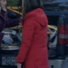 Nichole Sakura The Finnish Line Red Puffer Coat