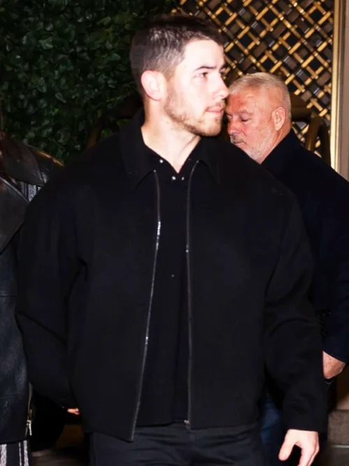 Nick Jonas Celebrate Their Anniversary Black Jacket