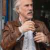 Old Guy Christoph Waltz Brown Leather Jacket