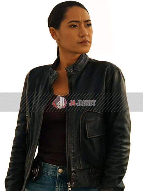 Saint-Pierre S01 Joséphine Jobert Black Leather Jacket