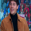 GMA3 Noah Beck Brown Suede Leather Jacket