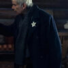 1923 Harrison Ford Black Wool Peacoat