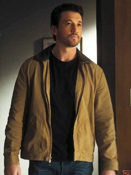 The Gorge Movie 2025 Levi Brown Cotton Jacket