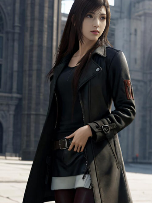 Final Fantasy VII: Advent Children Tifa Lockhart Black Leather Coat