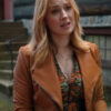 Alexandra Breckenridge Virgin River S06 Brown Leather Jacket