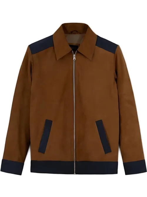 Cr7 Cristiano Ronaldo Brown Suede Jacket​