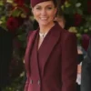 Kate Middleton Burgundy Trench Coat