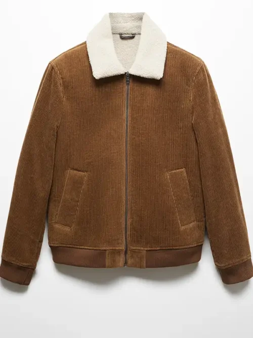 Corduroy Brown Shearling Jacket