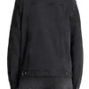 Men Black Trucker Jacket