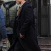 The Running Man Movie 2025 Ben Richards Black Wool Coat