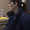 Isabelle Fuhrman Wish You Were Here 2025 Blue Puffer Jacket