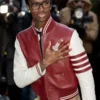 Alton Mason Red White Bomber Jacket