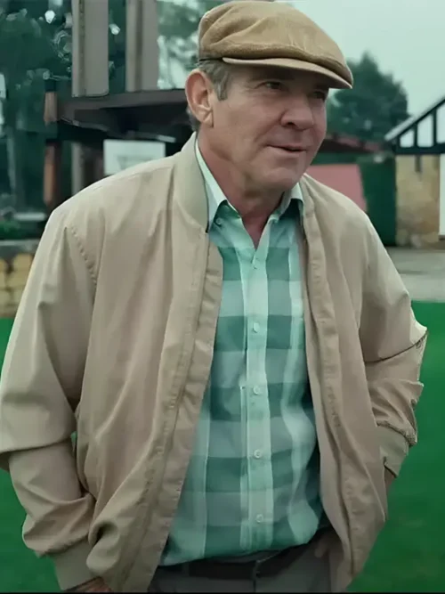 Chet Grissom The Long Game Beige Bomber Jacket
