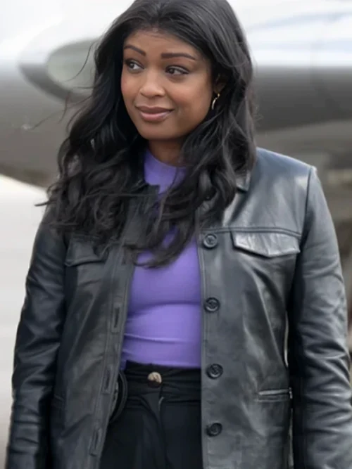 Javicia Leslie High Potential Trucker Leather Jacket