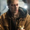 Bill Skarsgard Locked 2025 Brown Leather Jacket
