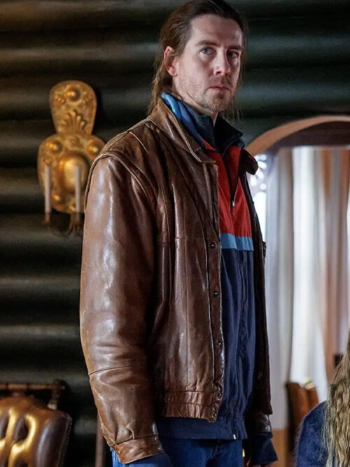 Hagen Blindspar Pal Sverre Hagen-Brown Leather Jacket