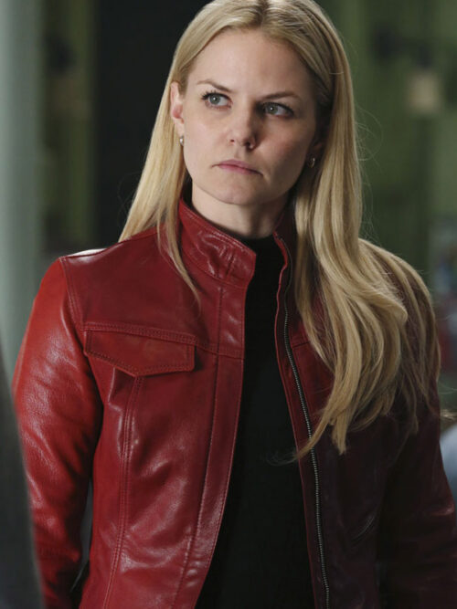 Jennifer Morrison TV Series Once Upon a Time Red Leather Jacket