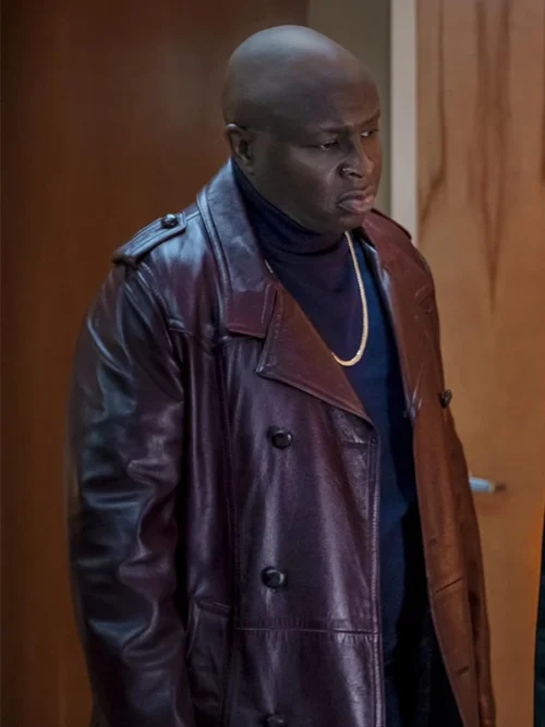 Steve Harris BMF Maroon Leather Coat