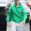 Justin Bieber Oversized Stylish Green Hoodie