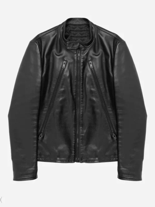Kevin Bacon The View Black Leather Jacket