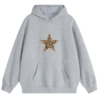 Unisex Star Grey Hoodie