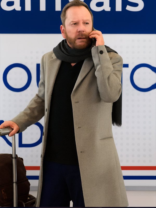 Buy Kiefer Sutherland Tinsel Town Grey Coat