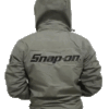 Stylish Green Snap On Jacket