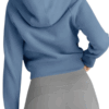 Women Cropped Zip Hoodie
