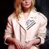 Buy Elle Fanning Predator Badlands Leather Jacket