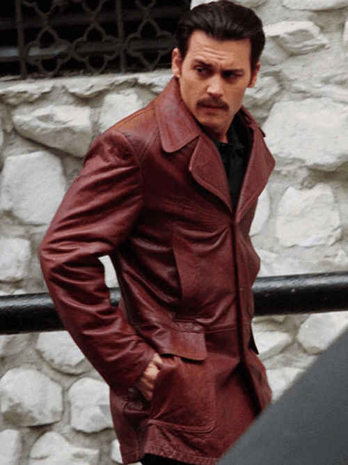Shop Johnny Depp Donnie Brasco Donnie Brown Coat