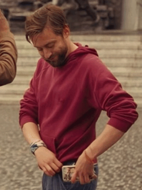 Buy Kieran Culkin Movie A Benji Kaplan Maroon Hoodie