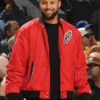 Shop NBA Playoffs Game Steph Curry Bomber Jacket